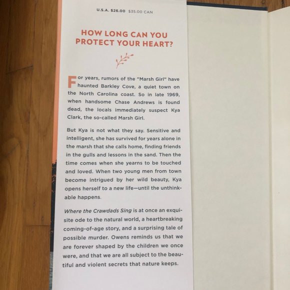 Book: Where the Crawdads Sing, by Delia Owens - Picture 2 of 2